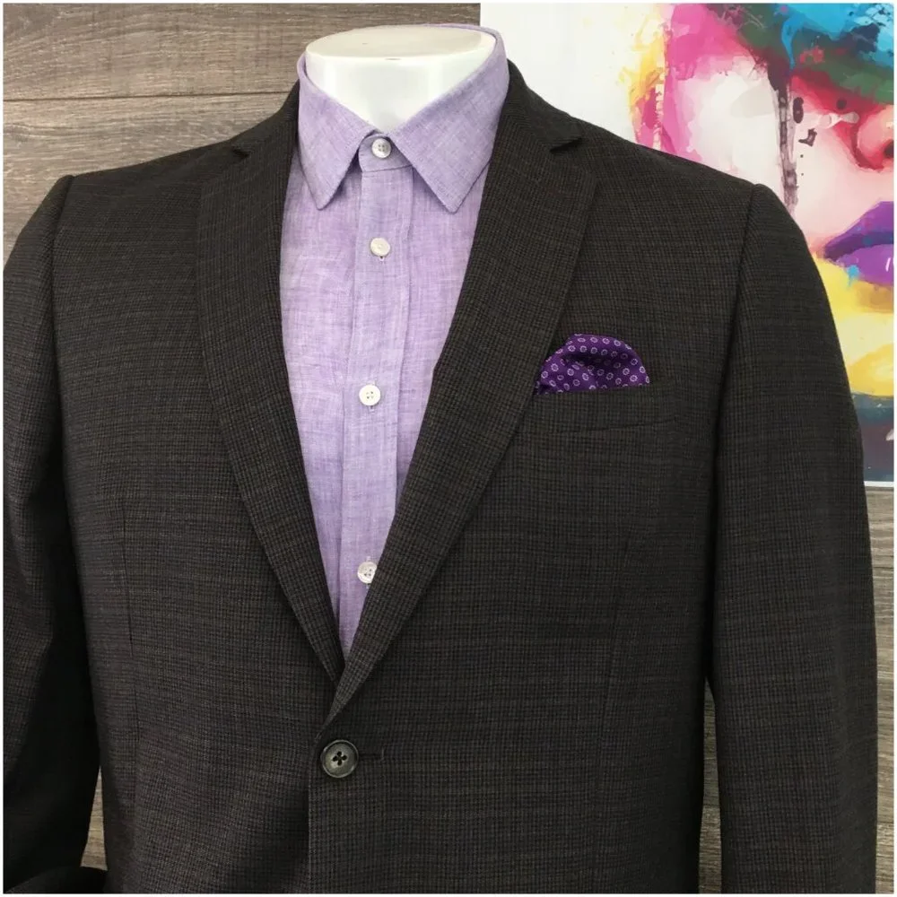 Marc Martin Mens Blazer Sport Coat Two Button‎ Jacket Wool 44R Men Casual Suits